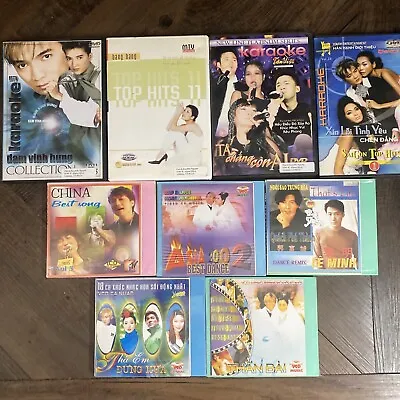 Lot Of 9 MTV Karaoke Vietnamese Music DVD VCD Phi Tan Viet China • $26.24