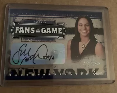 $99.99 • Buy SUE BIRD 2005 Donruss Playoff AUTO Insert Fans Of The Game Card Seattle Storm