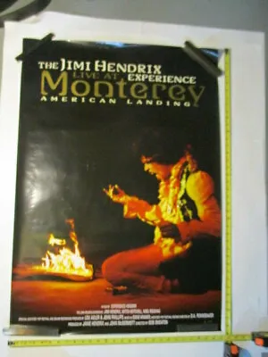 Jimi Hendrix Live At Monterey Movie POSTER Authentic Experience Univ. Music EC • $58.97