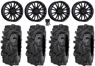 MSA ThunderLips 14  Wheels Black 32  Mudda Inlaw Tires Renegade Outlander • $1315.60