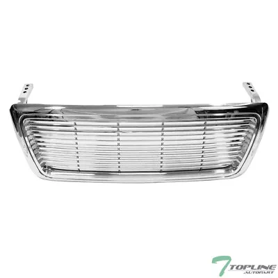 Topline For 2004-2008 Ford F150 Horizontal Front Hood Bumper Grille - Chrome • $115