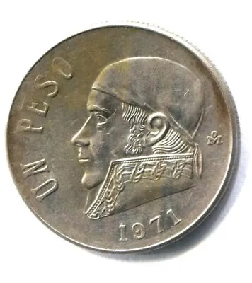 Mexico 1971 México Mexican Un Peso José María Morelos Pavon Moneda Coins Qty:10 • $34.99