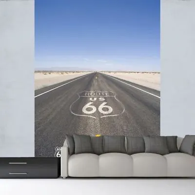 £16 • Buy 1 Wall Route 66 Road Mural Wallpaper America Photographic Wallpaper 1.58 X 2.32m