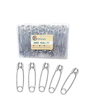 80Pcs Extra Large Safety Pins 2.2 Inch 55mm -Heavy Duty Large Safety Pins Sta... • $8.18