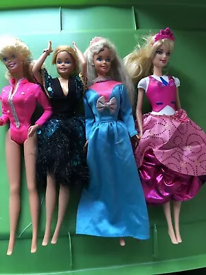 4 Barbie Dolls Bath Magic Magic Moves Blair Princess School Dolls • $11