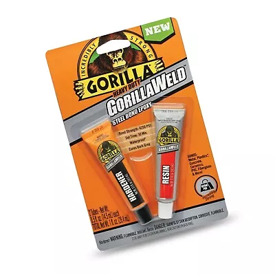 Gorilla Heavy Duty GorillaWeld Steel Bond 2-Part Epoxy • $17.99