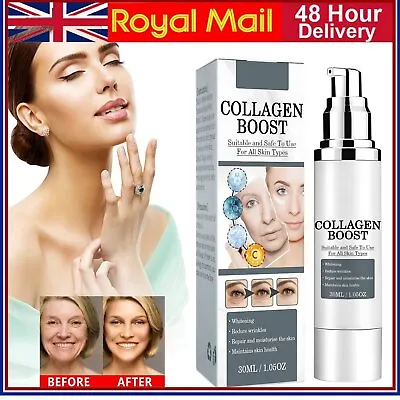£4.39 • Buy Collagen Marine Face Cream Serum Anti Aging Boost Wrinkle Skin & Under Eye C