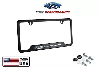 Mustang F150 Raptor Ford Performance License Plate Frame - Black Stainless Steel • $24.95