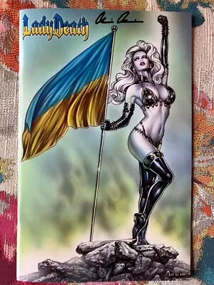 Lady Death Enchantments #1 Comic Book NM Signed Pulido COA LTD 166 Coffin • £38.05