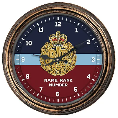 RAF Clock Air Force Personalised Wall Veteran British Military Army Gift AC60 • £22.95