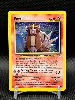 $125 • Buy Pokemon Card - Entei Neo Revelation 6/64 Holo Rare SWIRL