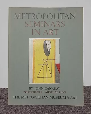 Metropolitan Seminars In Art Portfolio 4 Canaday (1958 HC)  W 12 Color Plates • $18.49