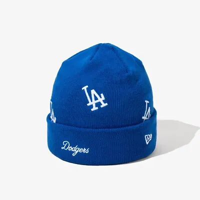 New Era MLB Los Angeles Dodgers All Over Basic Cuff Beanie Blue • $46.80