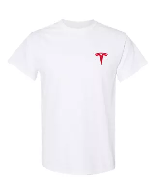 Tesla Model Fashion Men Short Sleeve Adult T-shirt Embroidery NEW • $15.99