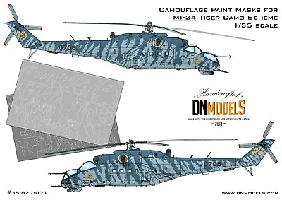 Camouflage Paint Masks For Mil Mi-24 Tiger Camo Scheme 1/35 DN Models • $36.99