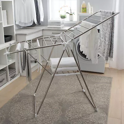 Laundry Clothes Storage Drying Rack Portable Folding Dryer Hanger Heavy Duty New • $39.75