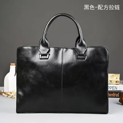 Men Vintage Faux Leather Satchel Shoulder Bag Messenger Laptop Briefcase • $39.99