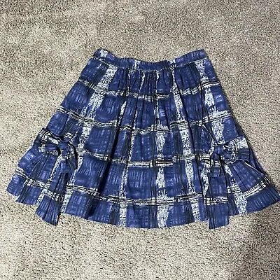 Lil Size 6 Blue Pattern Skirt With Pockets • $9.99