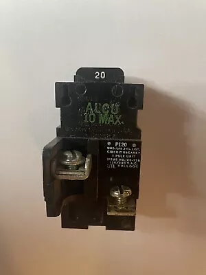 $8.95 • Buy Pushmatic 20 Amp P120 Single Pole 120 Volt Circuit Breaker Cover Version Tested