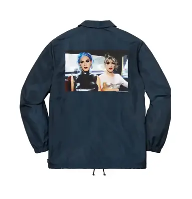 Supreme Nan Goldin Misty And Jimmy Paulette Coaches Jacket Mens Navy Large Rare • $299