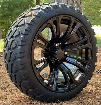 14  Voodoo Black Wheel & 20x8.50-14  STINGER DOT All Terrain Tire - Set Of 4 • $654.95