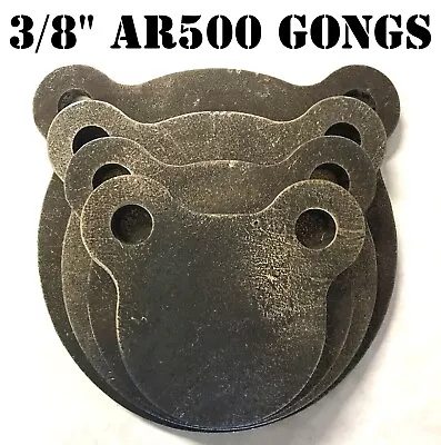 AR500 3/8  Steel Shooting Targets - 3  4  5  6  Metal Rifle/Pistol Range Gongs • $48.99