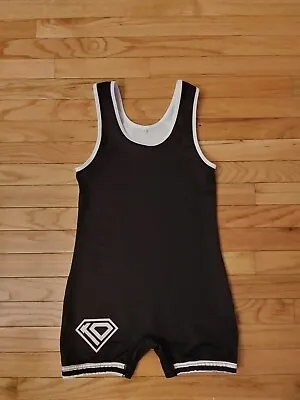 KO Sports Gear Men's Black White Wrestling Singlet Size S • $34.99