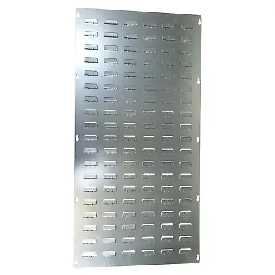 Galvanised Steel Metal Louvre Panel Backplate 500x1000mm For Plastic Parts Bins • £51.50