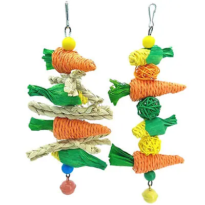 Bird Toy Bird Foraging Toy Parrot Parakeet Cockatiel Cage Chewing Hanging Toy • £7.69