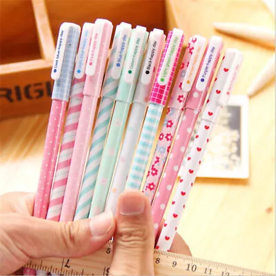 10pcs/lot Cute Office School Accessories 0.38mm Pen Nice Gel Pens Colorful Gift • $3.96