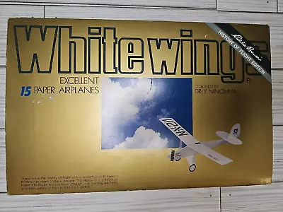 Vtg White Wings Assembly Kit 15 Paper Airplanes Dr. Y. Ninomiy Eddie Bauer Edit • $69.99