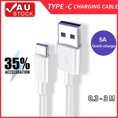 USB To Type C Charger Cable Fast Charging Data Cord For Samsung 3M 2/1M 0.5/0.3M • $6.99