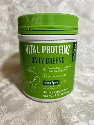 Vital Proteins Daily Greens Probiotics For Healthy Digestion Green Apple 9.3 Oz • $16.99