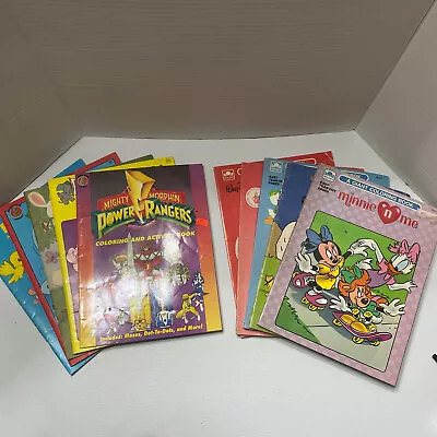 Vintage Coloring Books Power Rangers Snoopy Disney Strawberry Shortcake-USED • $11.99