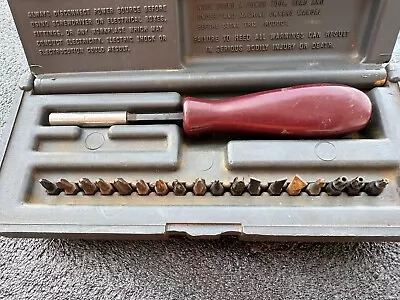 Matco Tools Vintage Magnetic Tip Driver Set USA Made-  Bits And Case- • $29.99