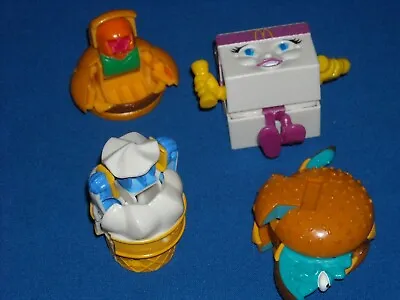 Four Vintage McDonalds Happy Meal Food Changeables Transformers Toys 80s 90 • $16