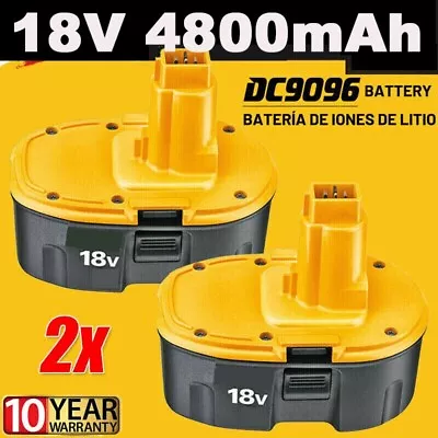2 Pack For DEWALT 18V Battery DC9096 DE9039 DE9095 DE9096 DE9098 DW9096 DW9095 • £37.90