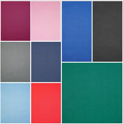 Plain Polycotton Sheeting Fabric Lining Dress Craft Fabric 92  Wide Poly Cotton • £1.99