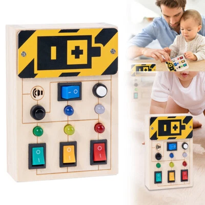 $24.99 • Buy Toddler Busy Board Montessori Sensory Fidget Toys With LED Light For 1-8 Years
