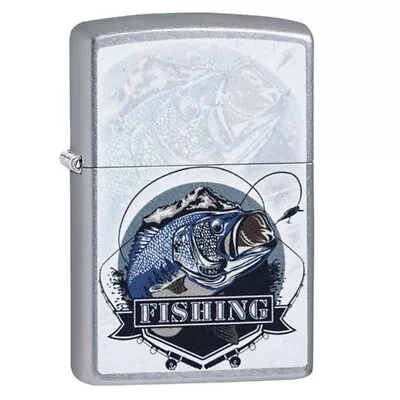 Zippo Lighter Bass Fish Design Smoking Pocket Lighter • £64.99