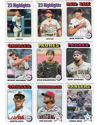 2024 Topps Heritage White Border Singles Complete Your Set You Pick QTY Discount • $2.99