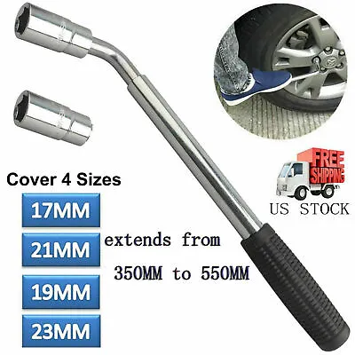 Telescoping Tire Lug Nut Wheel Wrench 4 Way Universal Nut Socket 17/19mm 21/23mm • $17.50