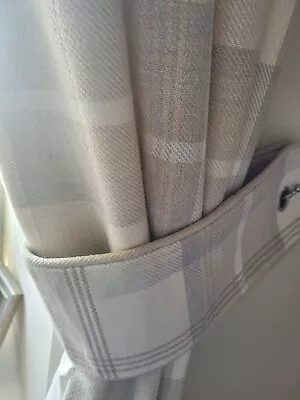 £30 • Buy Dunelm Highland Check Eyelet Curtains 116x182cm
