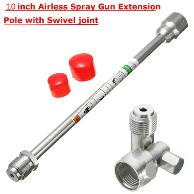 10 In Extension Pole With Swivel Joint Adapter Tool For Airless Paint Spray Gun • $12.86