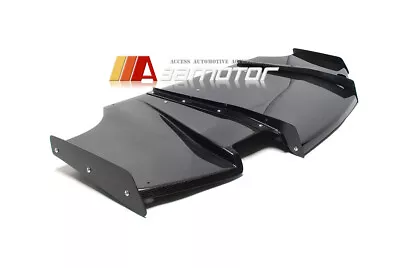 $764.99 • Buy Carbon Fiber VA Rear Diffuser Undertray Fins Fits Mitsubishi Evolution X EVO 10