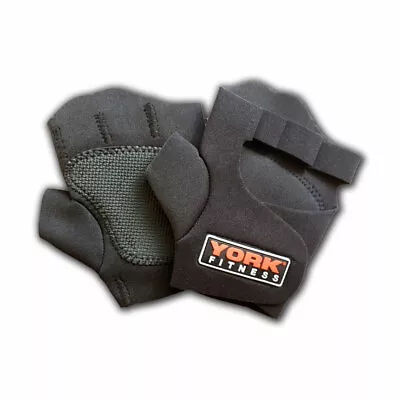 £3.99 • Buy York Fitness Gym Gloves Weight Lifting Exercise Workout Neoprene Padded Palms