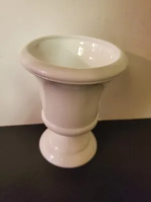 Vintage White Milk Glass Urn Style Planter Vase Bowl 6  Tall • $10.42