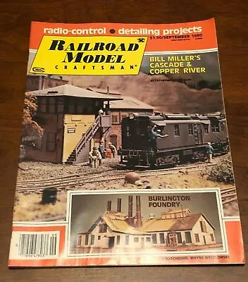 RAILROAD MODEL CRAFTSMAN MAGAZINE (September 1980) Post Office C&CR EMD SD45 • $7.59