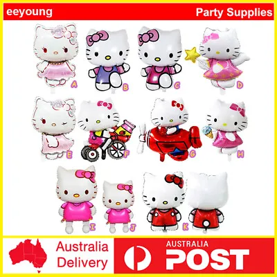 Hello Kitty Balloons Happy Birthday Banner Kids Party Decor Girls Party Supplies • $15.99