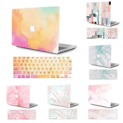 2in1 Hard Case Cover Shell +Keyboard Skin For MacBook Air 13 15 A2337 A2941 DK12 • £15.59